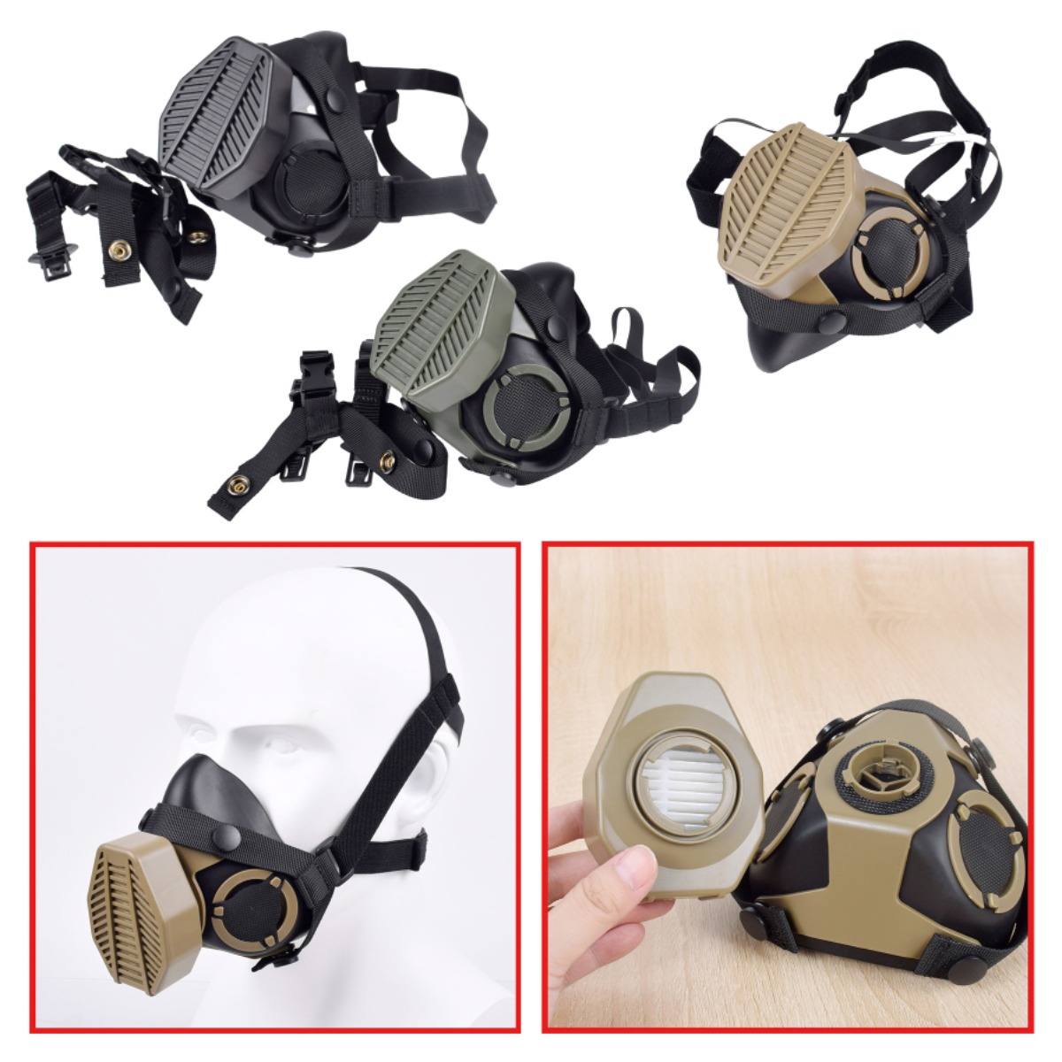 Hunting Outdoor Game - Máscara Protectora Táctica SOTR Antipolvo de