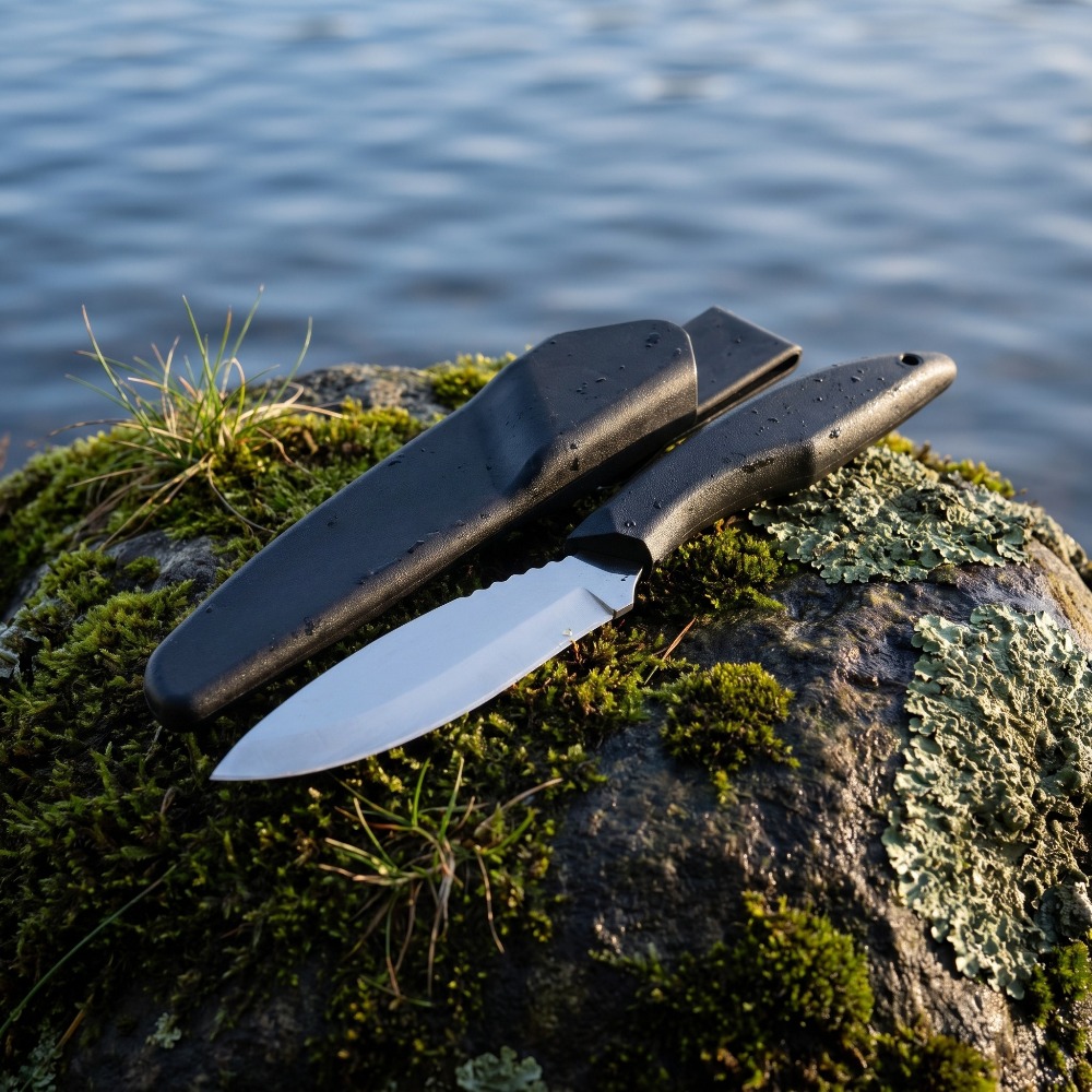 Hunting And Camping In Jungle - Cuchillo de Caza de Hoja Fija