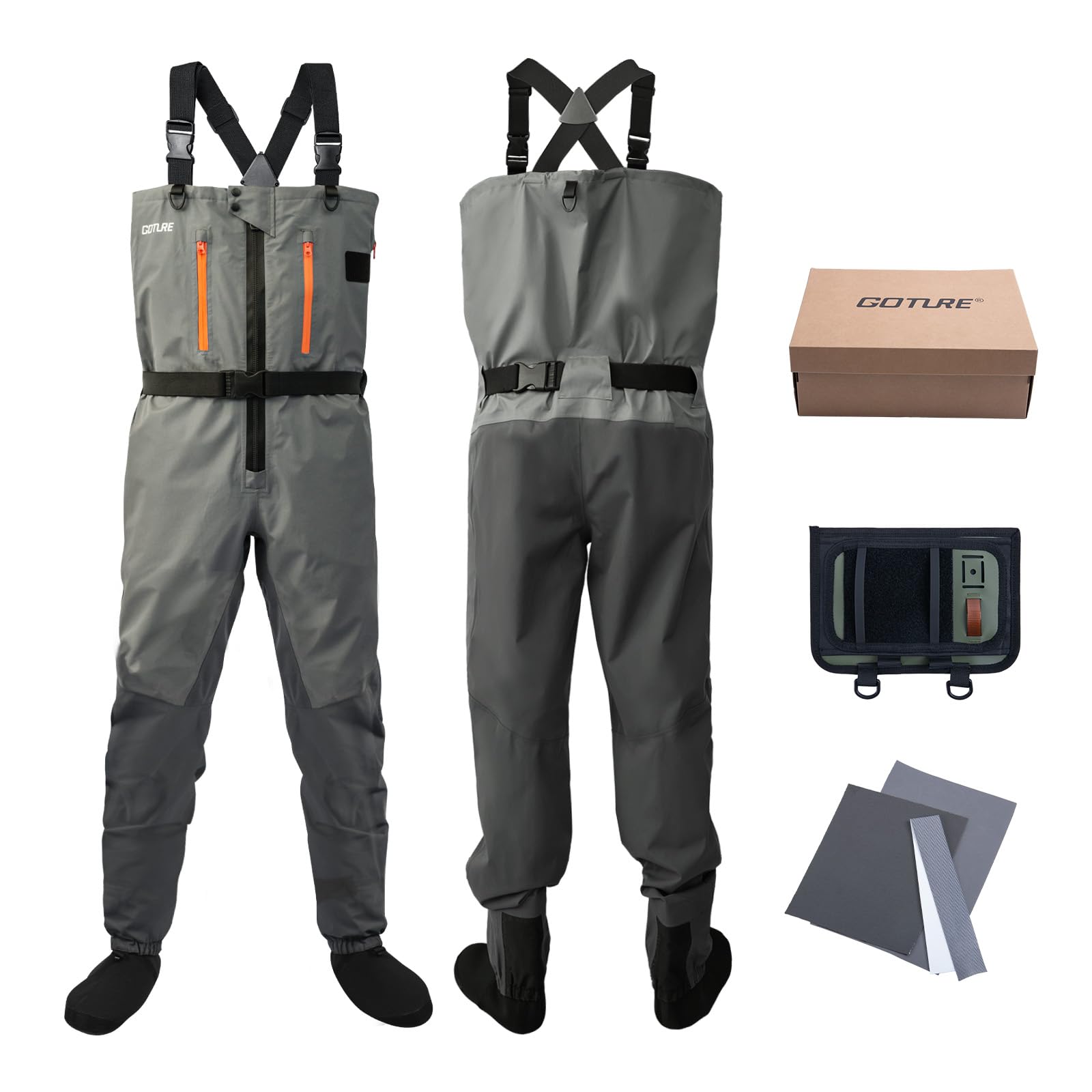 Goture-gabardinas de pesca con - Fishing Waders Breathable reseña y precio