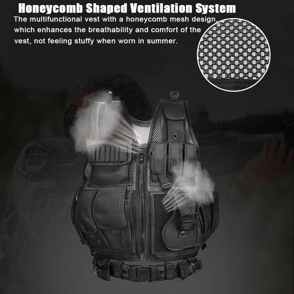 Chaleco táctico Molle ajustabl - Hunting Outdoor Game reseña y precio