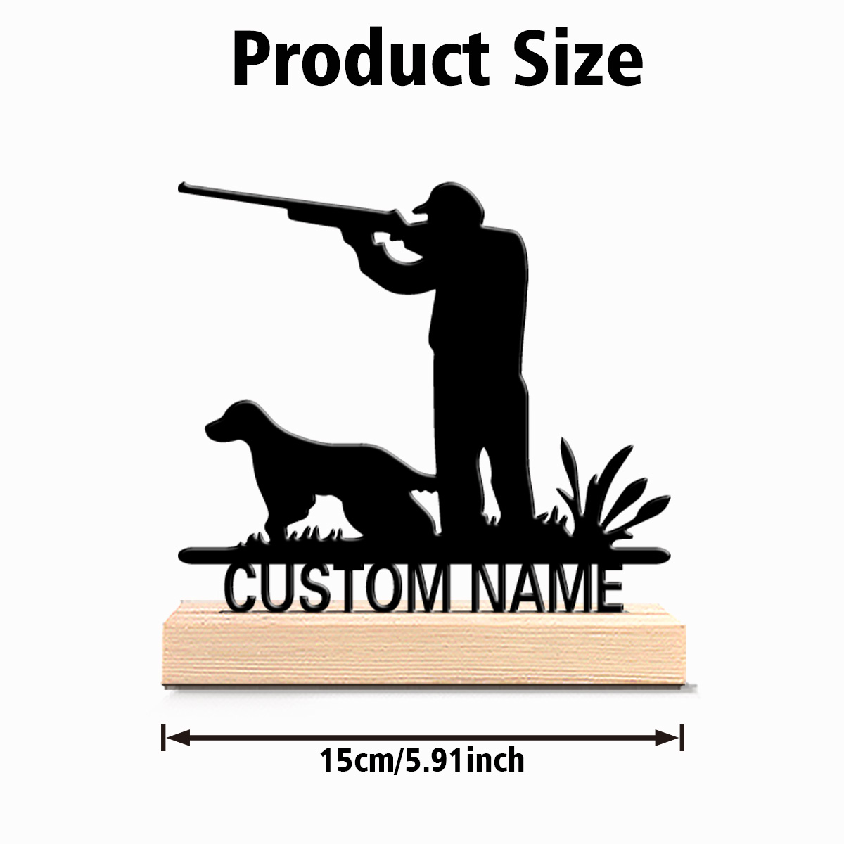 Estatuas Metálicas Personaliza - Hunting Outdoor Decor reseña y precio