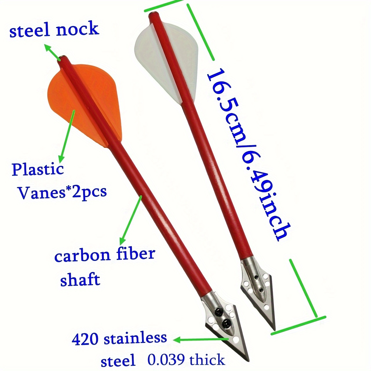12 Flechas Mini para Ballesta  - Crossbow Bolt Broadhead reseña y precio