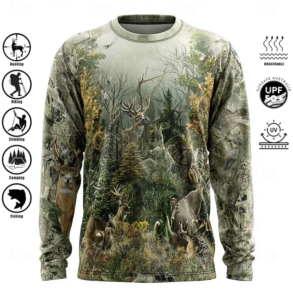 Camiseta de manga larga para h - Hunting Fishing Outdoor reseña y precio