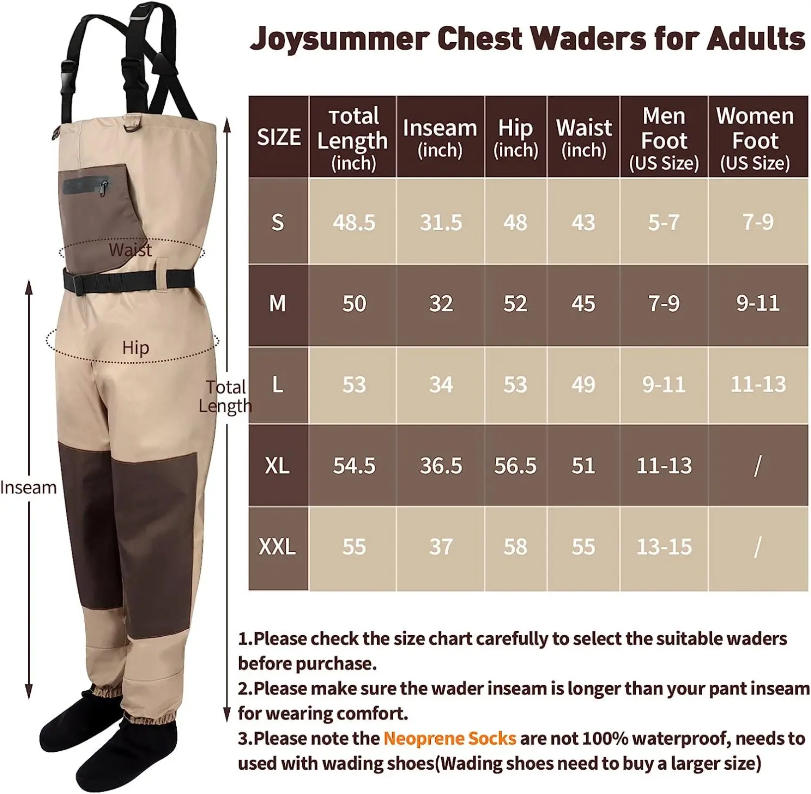 Goture Waders Transpirables pa - Fishing Waders Breathable reseña y precio