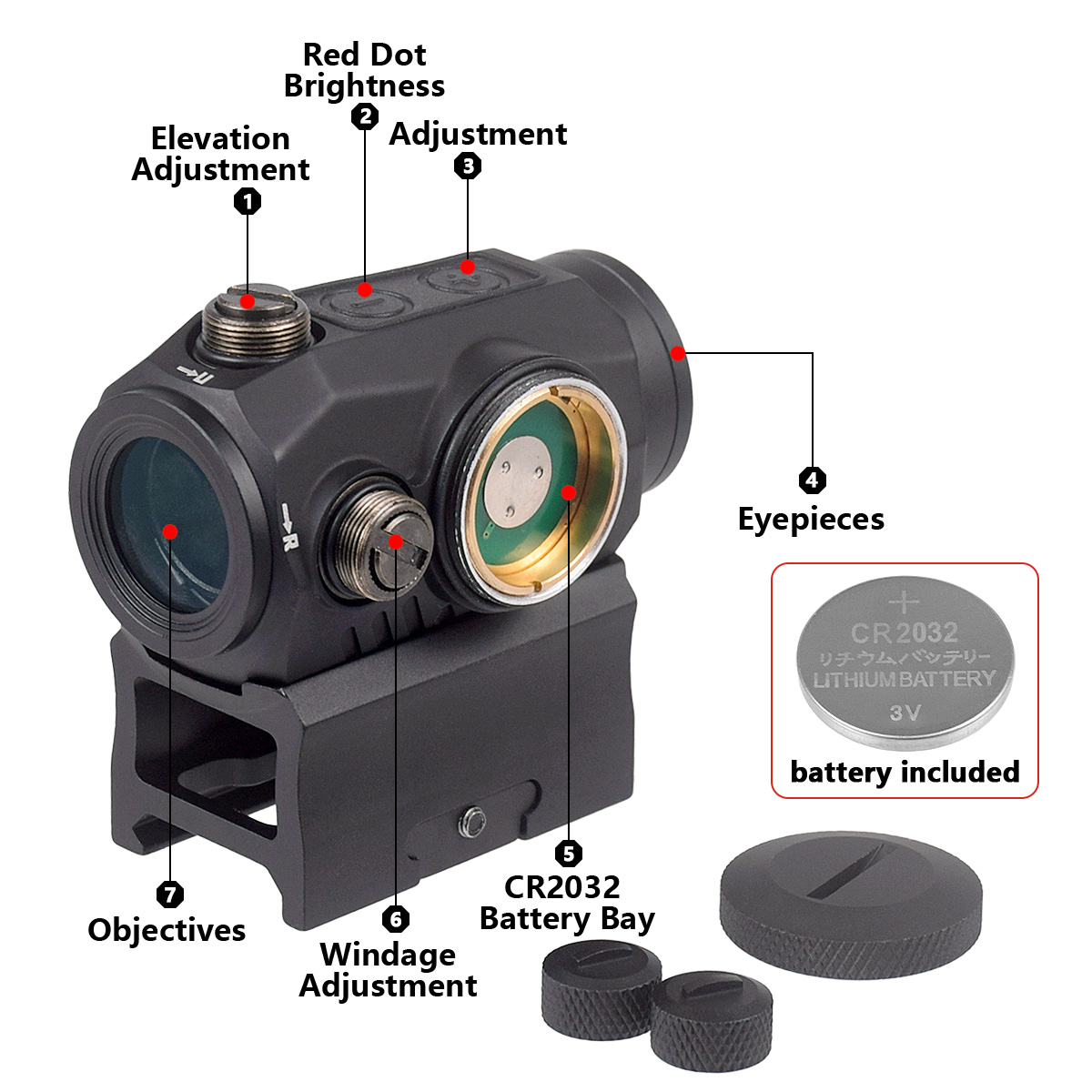 Mira Táctica ROMEO5 1x20mm con - Hunting Outdoor Stores reseña y precio