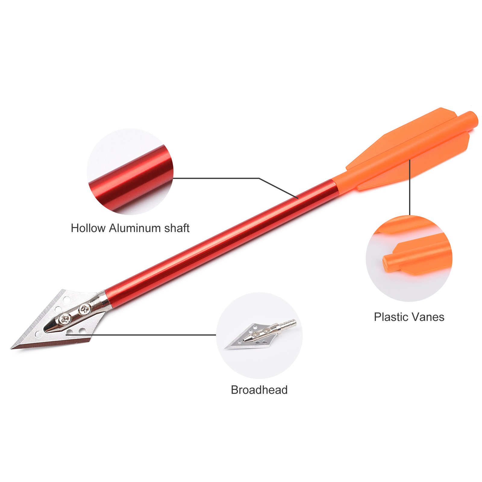 3 flechas de aluminio de 6.5 p - Is Hunting Outdoor Recreation reseña y precio