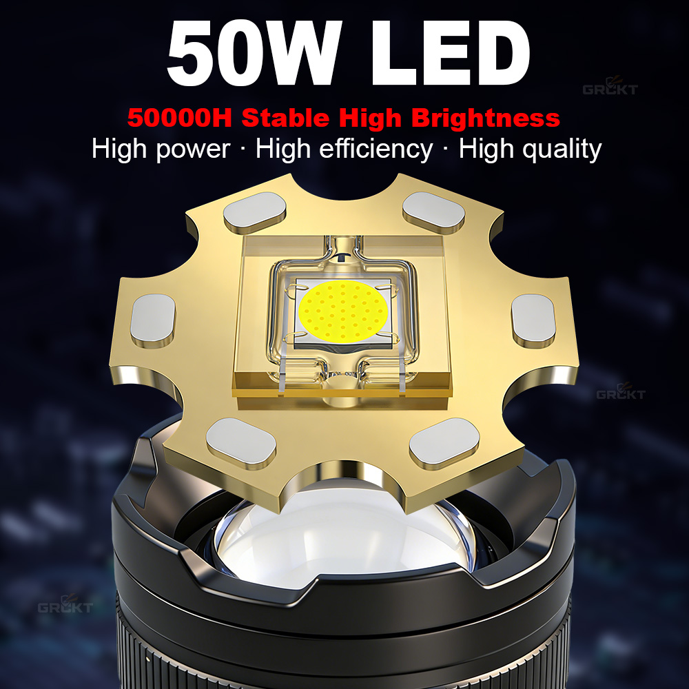 Linterna LED de alta potencia  - Hunting Fishing Outdoor reseña y precio